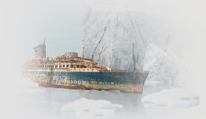 RMS Titanic hits Iceberg