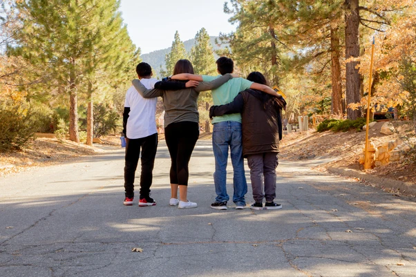Group of teens