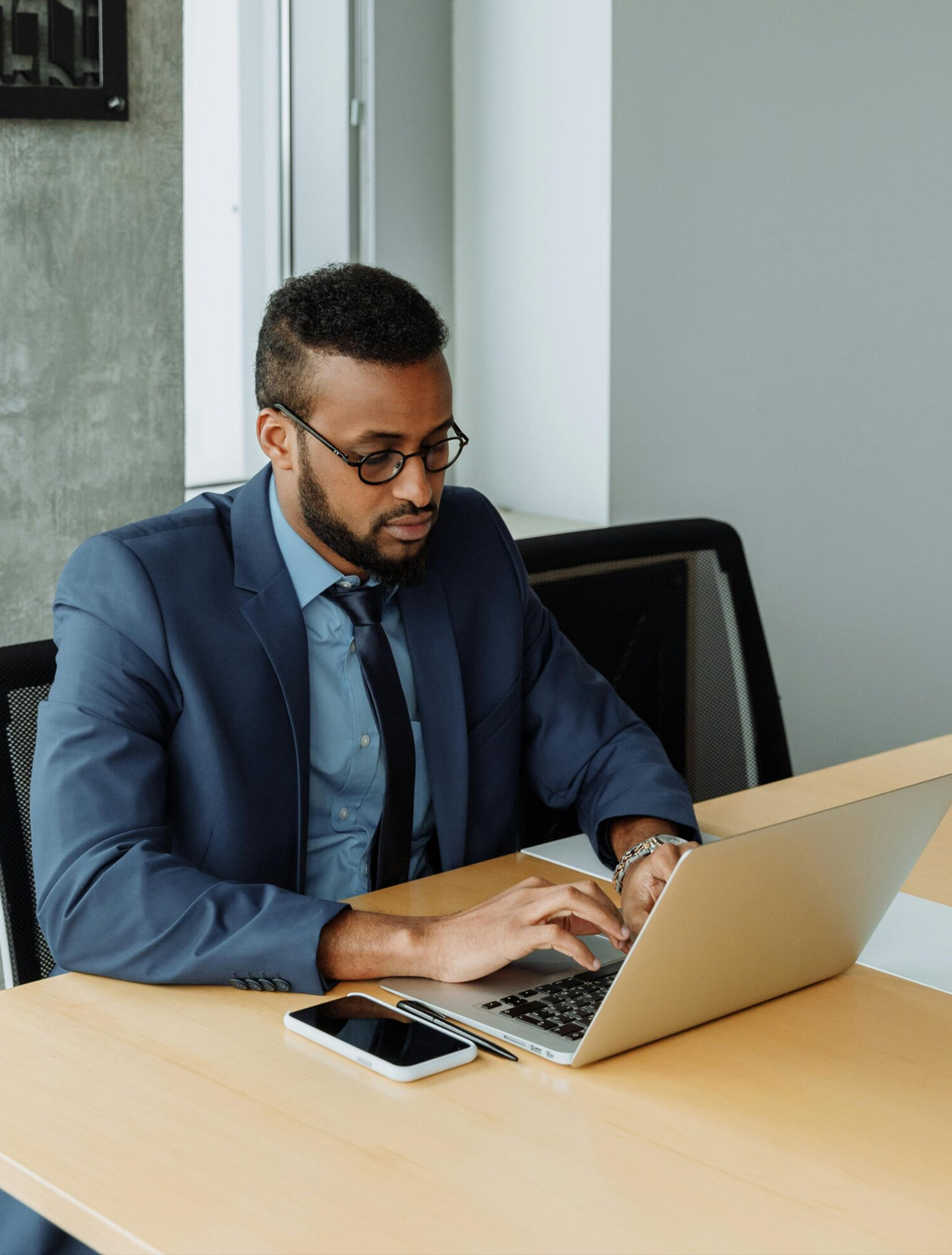 young adult man at work