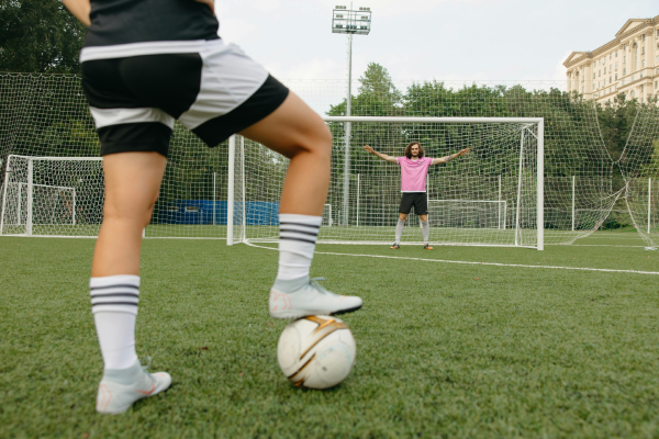 Athlete facing high pressure
