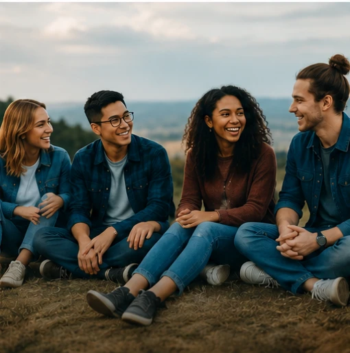 Young Adults talking about counseling